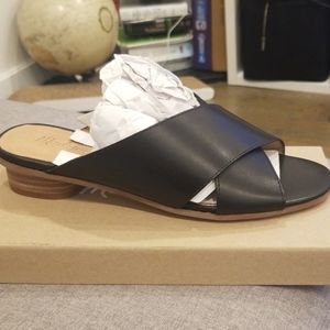 NEW Madewell Black Leather Sandals